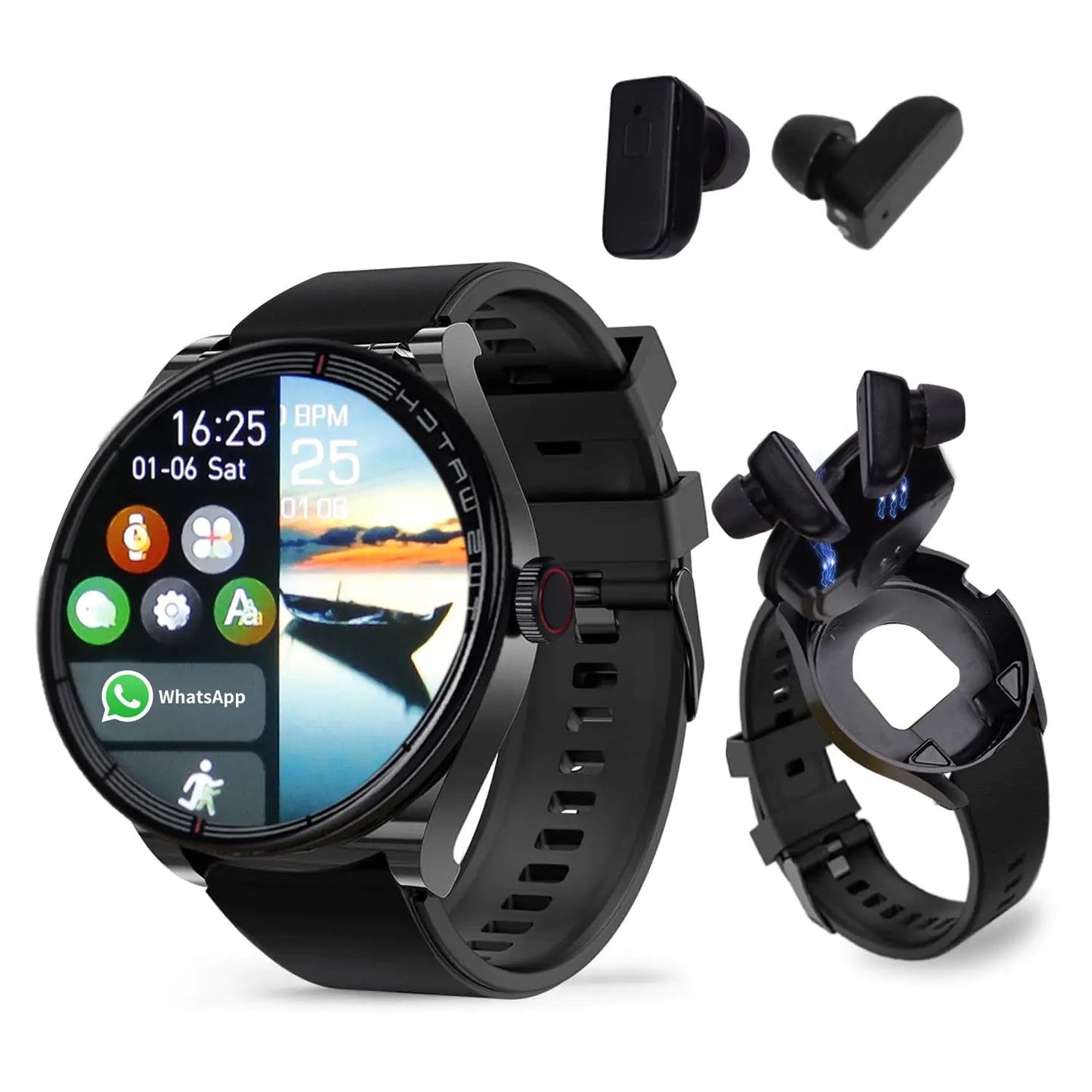 Reloj Inteligente YOUCIDI con Auriculares 2 en 1 Bluetooth Reloj y Auriculares 1.32" Reloj Inteligente Con Rastreador de Actividad y Monitor de Sueño de Larga Duración Reloj Inteligente Deportivo