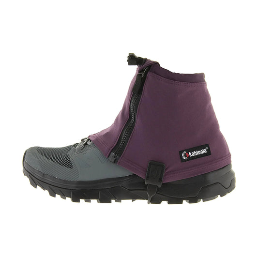 Kahtoola RENAgaiter Low Gaiters for Hiking Mountaineering Trail Running Shoe & Boot Protection in Mud Snow & Ice - Plum - Large|X-Large