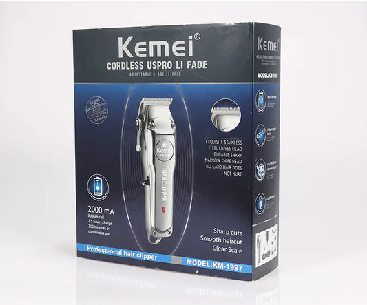 Kemei Cortapelos Eléctrico Recargable para Hombres Professional