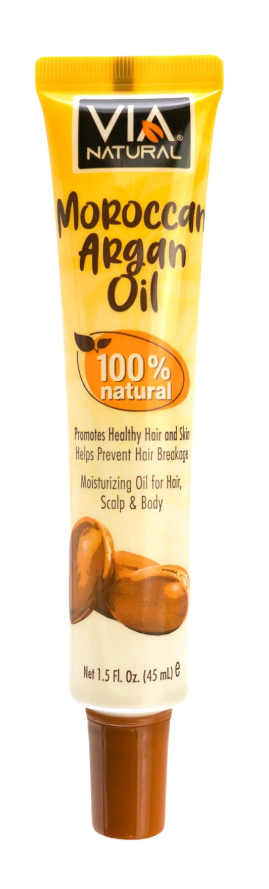 Via Natural 100% Natural Moroccan Argan Oil 1.5 Fl Oz (Pack of 1)